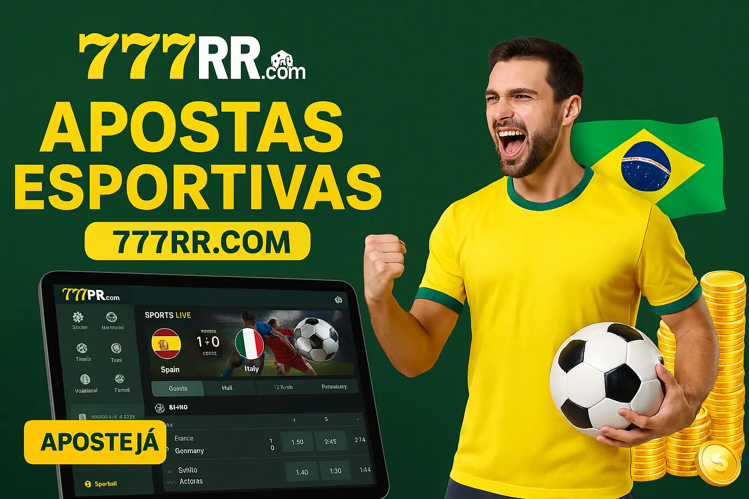 Aposte em apostas esportivas no cassino online 777RR.COM